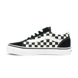 VANS SHOES バンズ シューズ スニーカー KID'S OLD SKOOL PRIMARY CHECK 黒/白 BLACK/WHITE（US企画） スケートボード スケボー 4