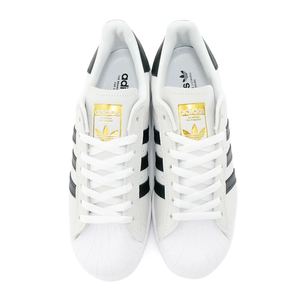 ADIDAS SHOES アディダス シューズ スニーカー SUPERSTAR ADV 白/黒/ゴールド FV0322 スケートボード スケボー 1