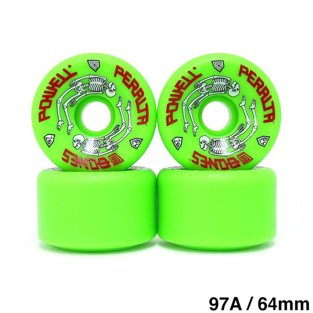 POWELL PERALTA WHEEL パウエルペラルタ ウィール G-BONES 97A 緑 64mm スケートボード スケボー