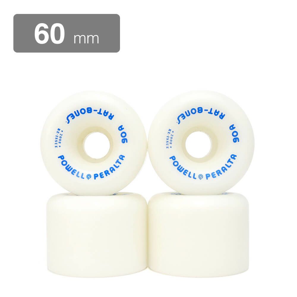 POWELL PERALTA WHEEL パウエルペラルタ ウィール RAT BONES 90A 白 60mm スケートボード スケボー