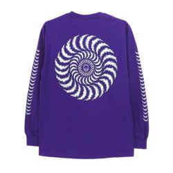 SPITFIRE LONG SLEEVE スピットファイヤー ロングスリーブTシャツ SMOKE CLASSIC SLEEVE PURPLE スケートボード スケボー