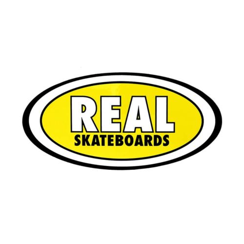 REAL STICKER リアル ステッカー CLASSIC OVAL MEDIUM 440 YELLOW スケートボード スケボー
