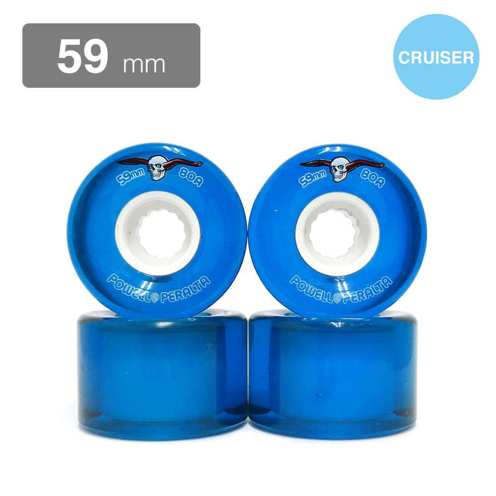 POWELL PERALTA WHEEL パウエルペラルタ ソフトウィール（クルーザー） CLEAR CRUISER 青 59mm スケートボード スケボー