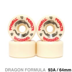POWELL PERALTA WHEEL パウエルペラルタ ウィール DRAGON FORMULA（DF）93A DRAGONS 64mm x 36mm スケートボード スケボー