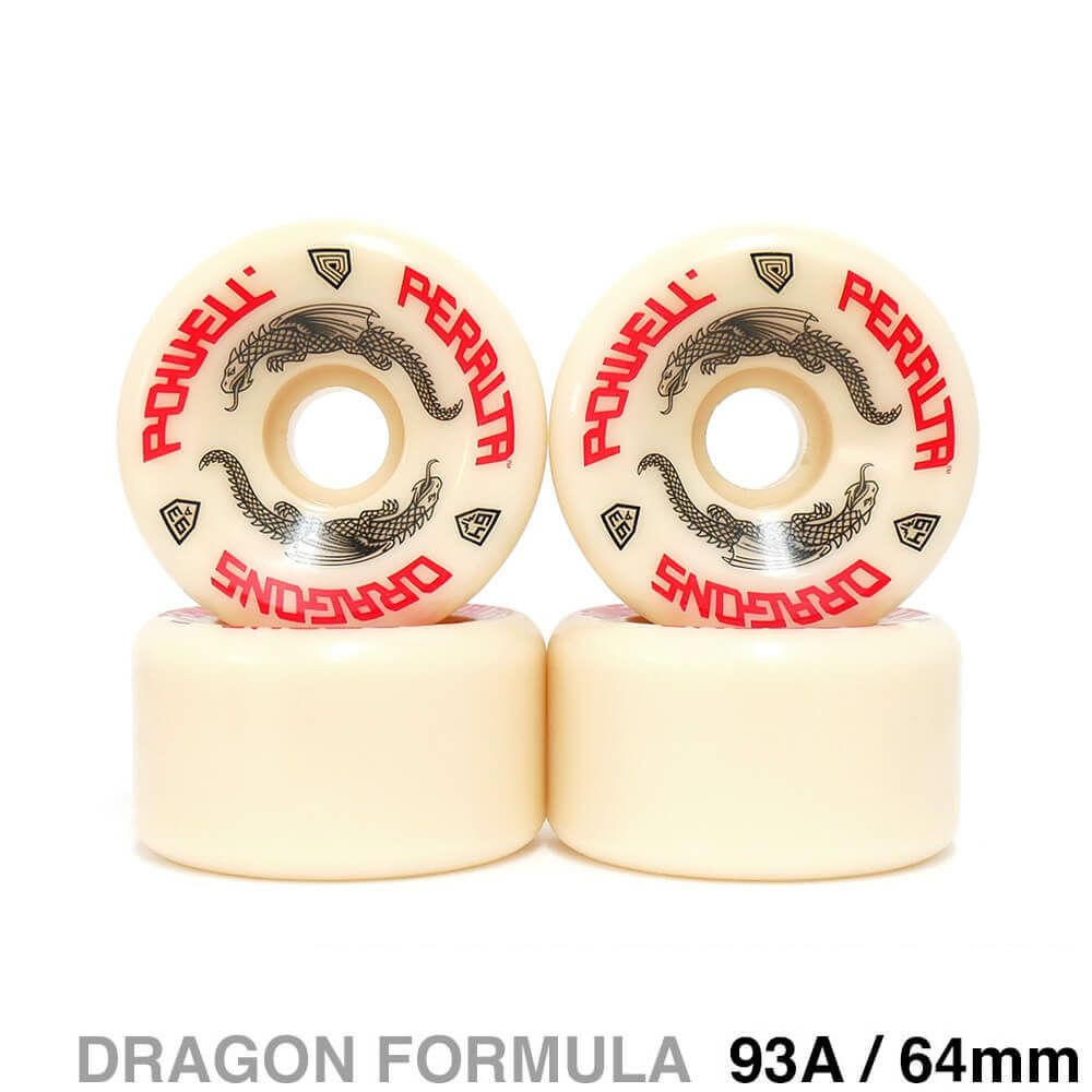 POWELL PERALTA WHEEL パウエルペラルタ ウィール DRAGON FORMULA（DF）93A DRAGONS 64mm x 36mm スケートボード スケボー
