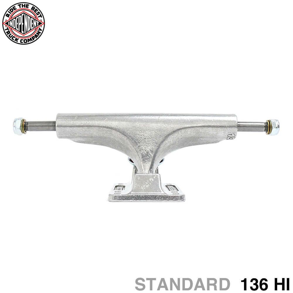 INDEPENDENT TRUCK インディペンデント トラック STAGE 4 136 HI（STANDARD） シルバー 6 HOLE BASEPLATE スケートボード スケボー