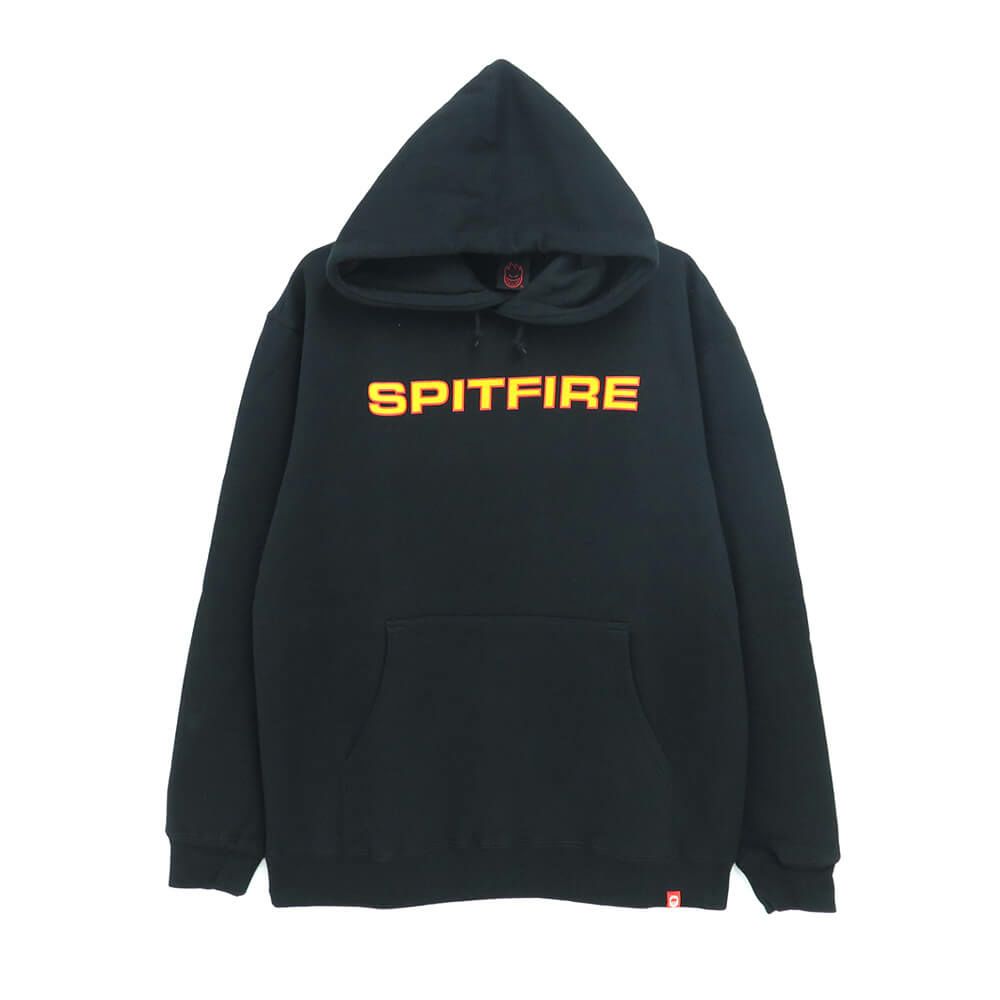 SPITFIRE HOOD スピットファイヤー パーカー CLASSIC 87 BLACK/GOLD/RED スケートボード スケボー