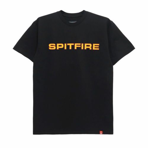 SPITFIRE T-SHIRT スピットファイヤー Tシャツ CLASSIC 87 BLACK/GOLD/RED スケートボード スケボー