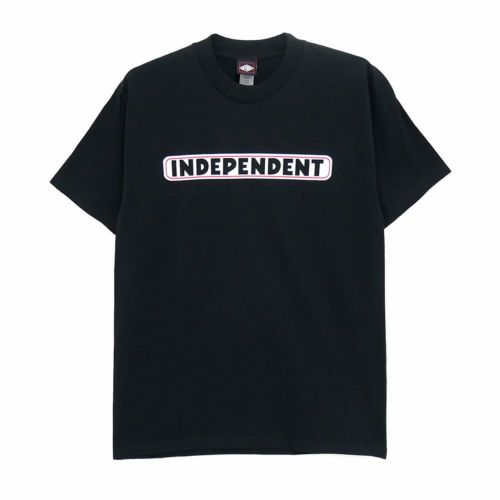 INDEPENDENT T-SHIRT インディペンデント Tシャツ BAR LOGO BLACK スケートボード スケボー