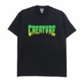 CREATURE T-SHIRT クリーチャー Tシャツ LOGO BLACK/GREEN スケートボード スケボー