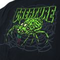 CREATURE T-SHIRT クリーチャー Tシャツ SPINDEL BLACK/GREEN スケートボード スケボー 3