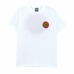 SANTA CRUZ T-SHIRT サンタクルーズ Tシャツ CLASSIC DOT CHEST WHITE スケートボード スケボー 1