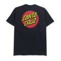 SANTA CRUZ T-SHIRT サンタクルーズ Tシャツ CLASSIC DOT CHEST BLACK スケートボード スケボー