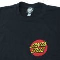 SANTA CRUZ T-SHIRT サンタクルーズ Tシャツ CLASSIC DOT CHEST BLACK スケートボード スケボー 2