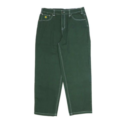 THEORIES JEANS セオリーズ パンツ ジーンズ PLAZA DENIM CONTRAST STITCH HUNTER GREEN スケートボード スケボー
