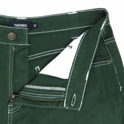 THEORIES JEANS セオリーズ パンツ ジーンズ PLAZA DENIM CONTRAST STITCH HUNTER GREEN スケートボード スケボー 3