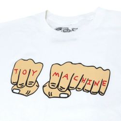 TOY MACHINE T-SHIRT トイマシーン Tシャツ FISTS WHITE スケートボード スケボー 1