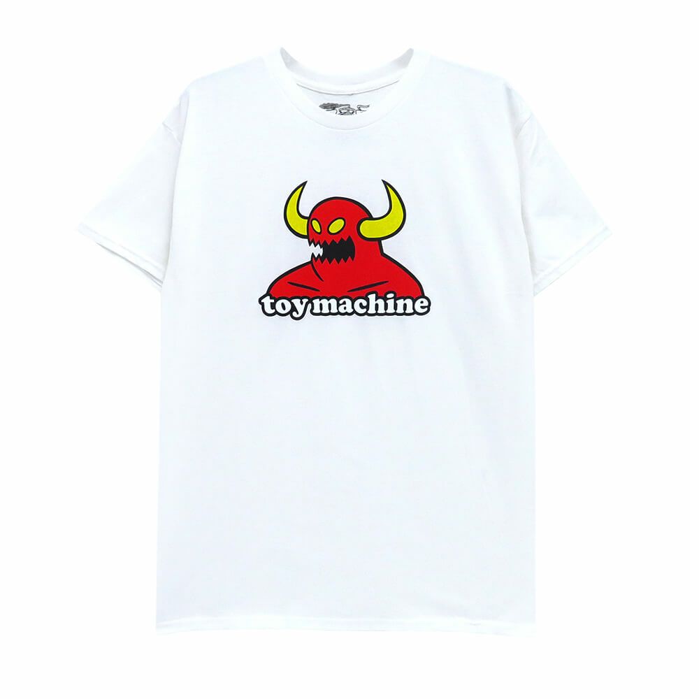 TOY MACHINE T-SHIRT トイマシーン Tシャツ MONSTER WHITE スケートボード スケボー