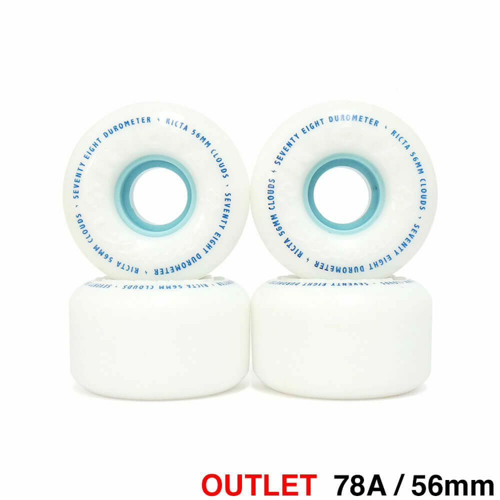 【アウトレット価格 7,260円 → 2,990円】 RICTA WHEEL リクタ ソフトウィール（クルーザー） CLOUDS（87A） 56mm スケートボード スケボー