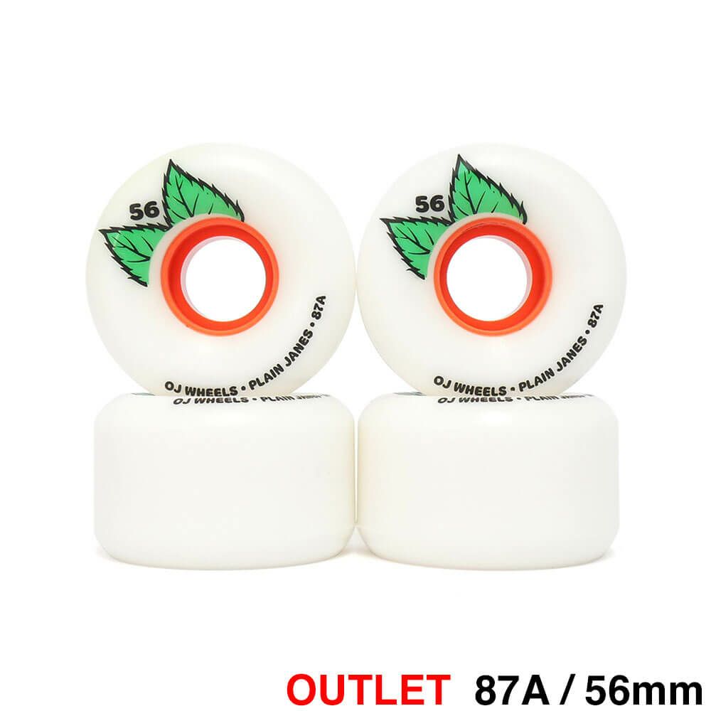 【アウトレット価格 6,600円 → 2,990円】 OJ WHEEL オージェー ソフトウィール（クルーザー） KEYFRAME PLANE JANE（87A） 56mm スケートボード スケボー