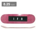 IFO DECK アイエフオーデッキ TEAM SYMBOL WOOD RED 8.25 スケートボード スケボー