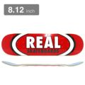 REAL DECK リアル デッキ TEAM CLASSIC OVAL RED 8.12 スケートボード スケボー