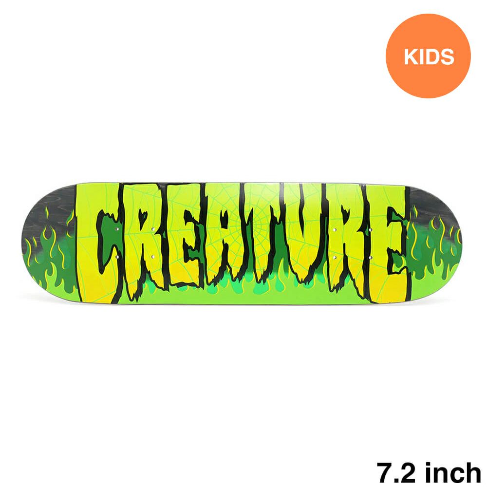 CREATURE DECK クリーチャー デッキ（子供用） TEAM FIRE WEB 7.25 スケートボード スケボー