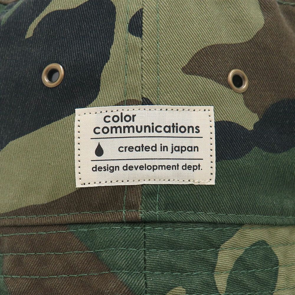 COLOR COMMUNICATIONS HAT カラーコミュニケーションズ ハット COTTON TAG BUCKET WOODLAND CAMO スケートボード スケボー 4
