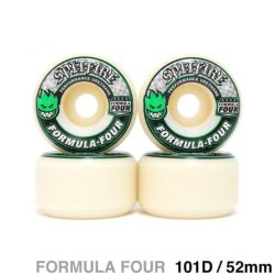 SPITFIRE WHEEL スピットファイヤー ウィール FORMULA FOUR (F4) CONICAL 101D GREEN PRINT 52mm スケートボード スケボー