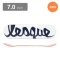 LESQUE DECK レスケ デッキ（子供用） TEAM LOGO WHITE/BLACK 7.0 スケートボード スケボー