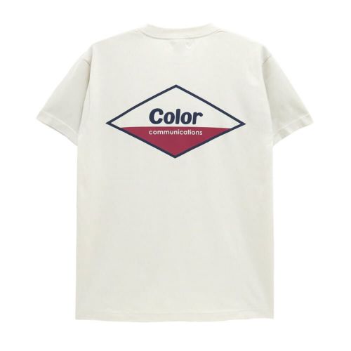 COLOR COMMUNICATIONS T-SHIRT カラーコミュニケーションズ Tシャツ DIAMOND INK 2 LIGHT BEIGE スケートボード スケボー 