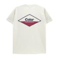 COLOR COMMUNICATIONS T-SHIRT カラーコミュニケーションズ Tシャツ DIAMOND INK 2 LIGHT BEIGE スケートボード スケボー 