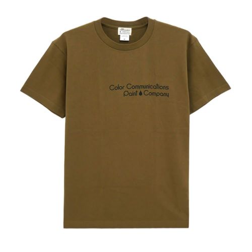 COLOR COMMUNICATIONS T-SHIRT カラーコミュニケーションズ Tシャツ PAINT COMPANY OLIVE スケートボード スケボー 