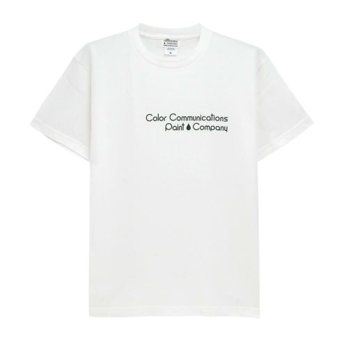 COLOR COMMUNICATIONS T-SHIRT カラーコミュニケーションズ Tシャツ PAINT COMPANY WHITE スケートボード スケボー 