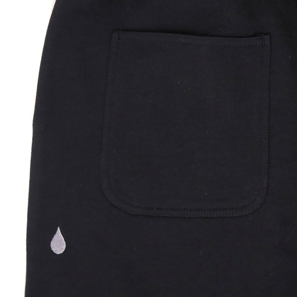 COLOR COMMUNICATIONS PANTS カラーコミュニケーションズ パンツ ジーンズ DRIP EMB LETTER SWEAT BLACK スケートボード スケボー 3