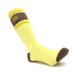 ANTIHERO SOCKS アンチヒーロー ソックス 靴下 BLACK HERO OUTLINE CREAM/BROWN スケートボード スケボー 