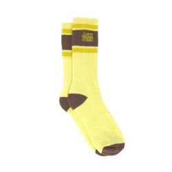 ANTIHERO SOCKS アンチヒーロー ソックス 靴下 BLACK HERO OUTLINE CREAM/BROWN スケートボード スケボー 3