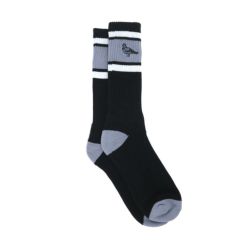 ANTIHERO SOCKS アンチヒーロー ソックス 靴下 LIL PIGEON EMB BLACK/GREY スケートボード スケボー 3