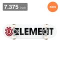 専用ケース付き ELEMENT エレメント コンプリートセット スケートボード完成品（子供用） BLAZIN WHITE 7.375 スケートボード スケボー