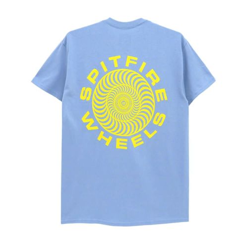 SPITFIRE T-SHIRT スピットファイヤー Tシャツ CLASSIC 87 SWIRL STONE BLUE/YELLOW スケートボード スケボー 