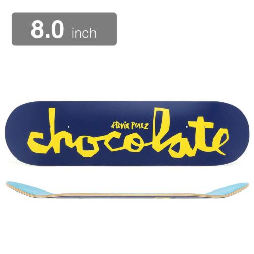 CHOCOLATE DECK チョコレート デッキ STEVIE PEREZ ORIGINAL CHUNK NAVY/YELLOW 8.0 スケートボード スケボー