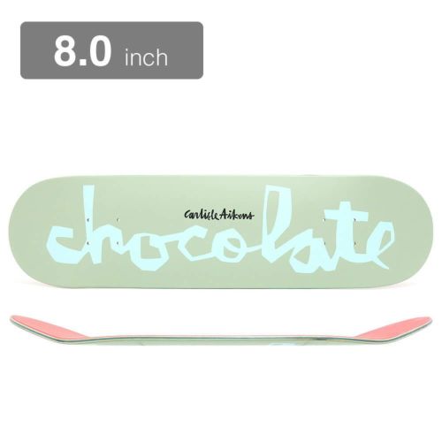 CHOCOLATE DECK チョコレート デッキ CARLISLE AIKENS ORIGINAL CHUNK SAGE/LIGHT BLUE 8.0 スケートボード スケボー