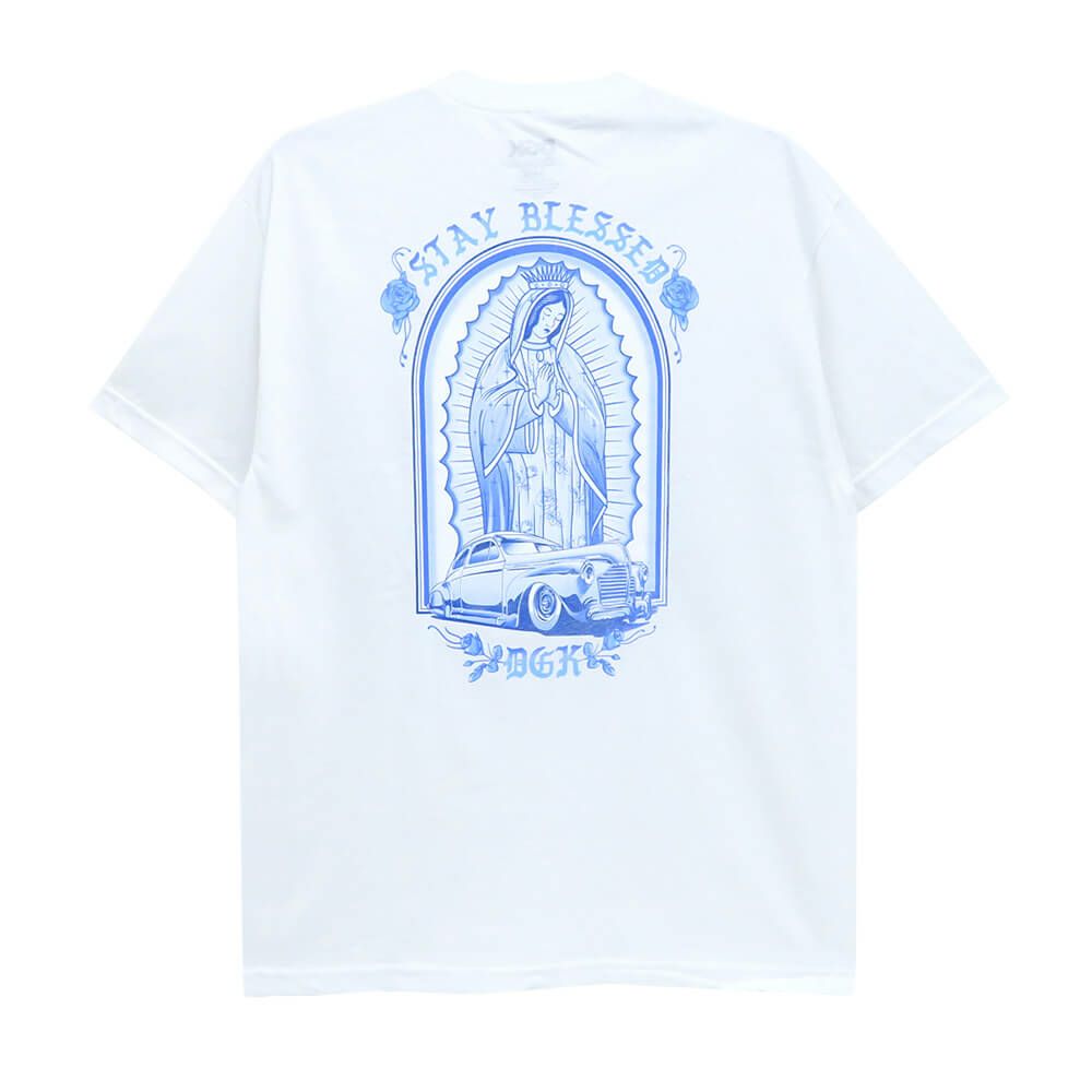 DGK T-SHIRT ディージーケー Tシャツ LO-SIDE WHITE スケートボード スケボー 