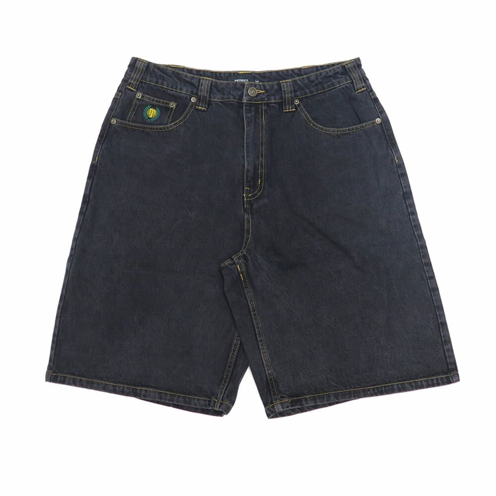 THEORIES SHORTS セオリーズ ショーツ PLAZA DENIM SHORTS WASHED BLACK スケートボード スケボー 