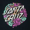 SANTA CRUZ T-SHIRT サンタクルーズ Tシャツ DRESSEN ROSE CREW 2 BLACK スケートボード スケボー 3