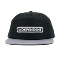  INDEPENDENT CAP インディペンデント キャップ B/C GROUNDWORK SNAPBACK BLACK/CHARCOAL スケートボード スケボー 1