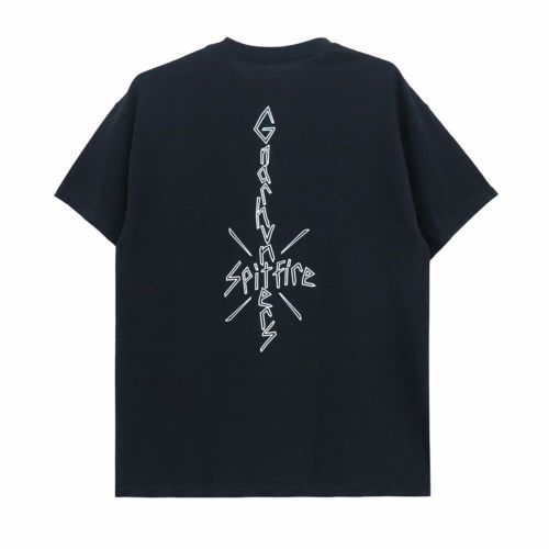 SPITFIRE T-SHIRT スピットファイヤー Tシャツ GNARHUNTER x SPITFIRE BLACK スケートボード スケボー 