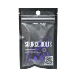 SOURCE BOLT ソース ボルト PHILLIPS + HARDWARE（プラス） PLATING PURPLE 7/8インチ スケートボード スケボー