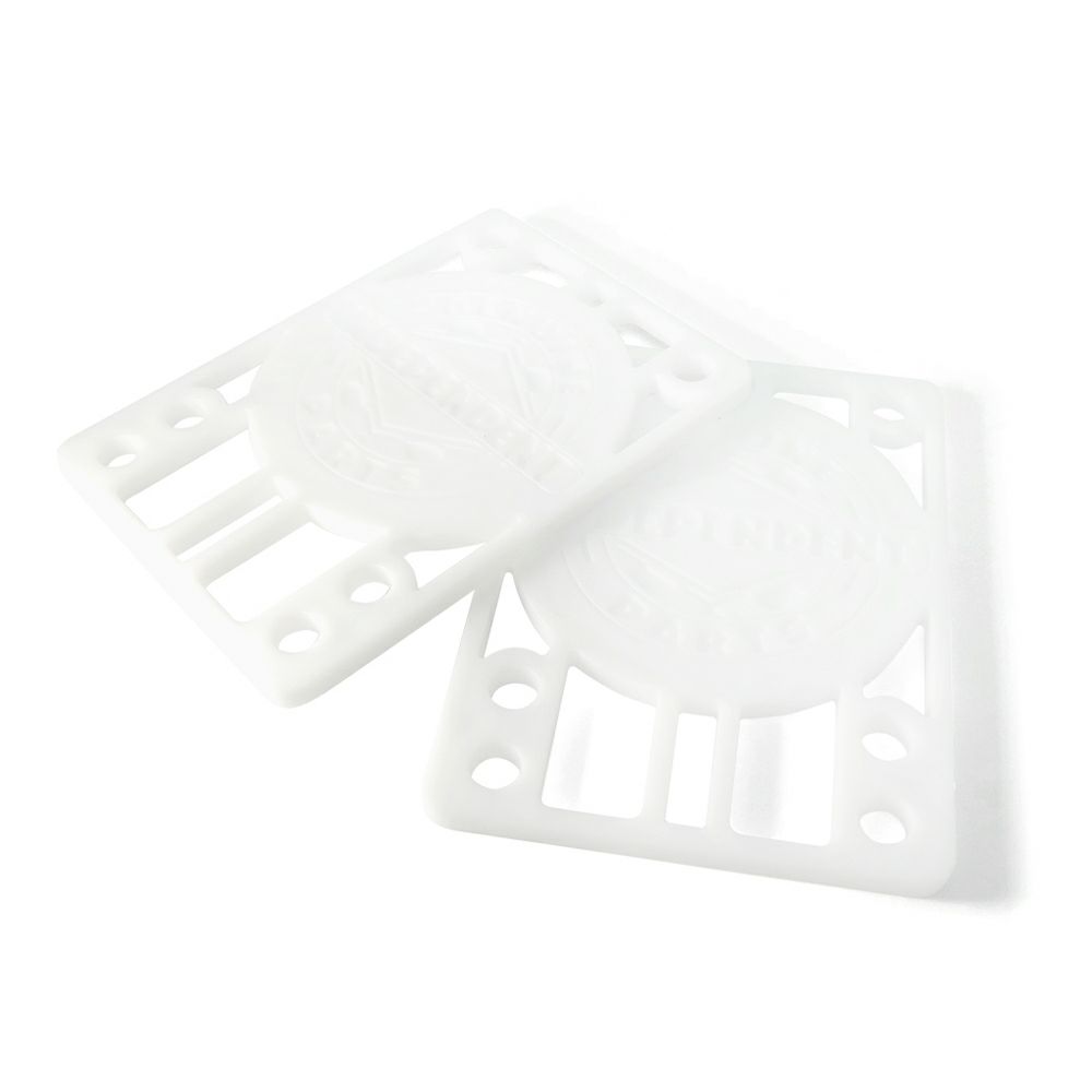INDEPENDENT RISER PAD インディペンデント スペースパッド ライザーパッド 2枚入り RISERS 白 1/8インチ スケートボード スケボー 1