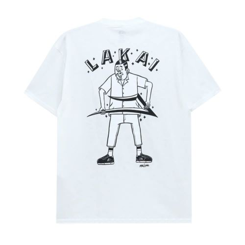 LAKAI T-SHIRT ラカイ Tシャツ ESOW CHARACTER WHITE スケートボード スケボー